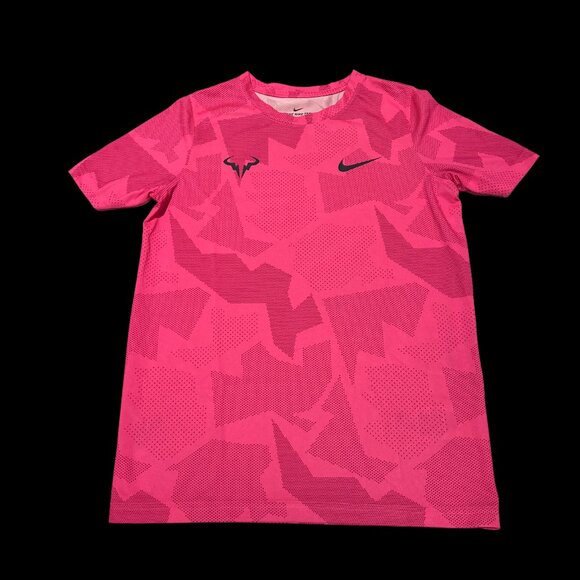 Nike Girls Bright Pink Dri-Fit Tee Size L - Picture 1 of 4